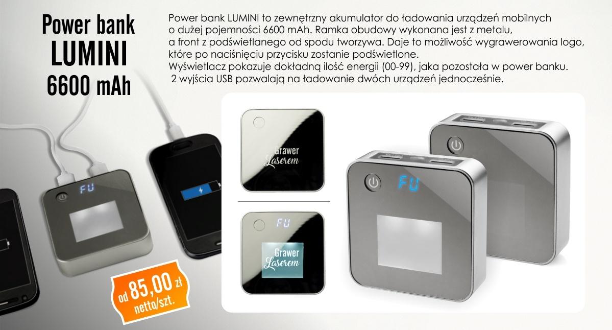 8 powerbank lumini - Power banki z grawerem